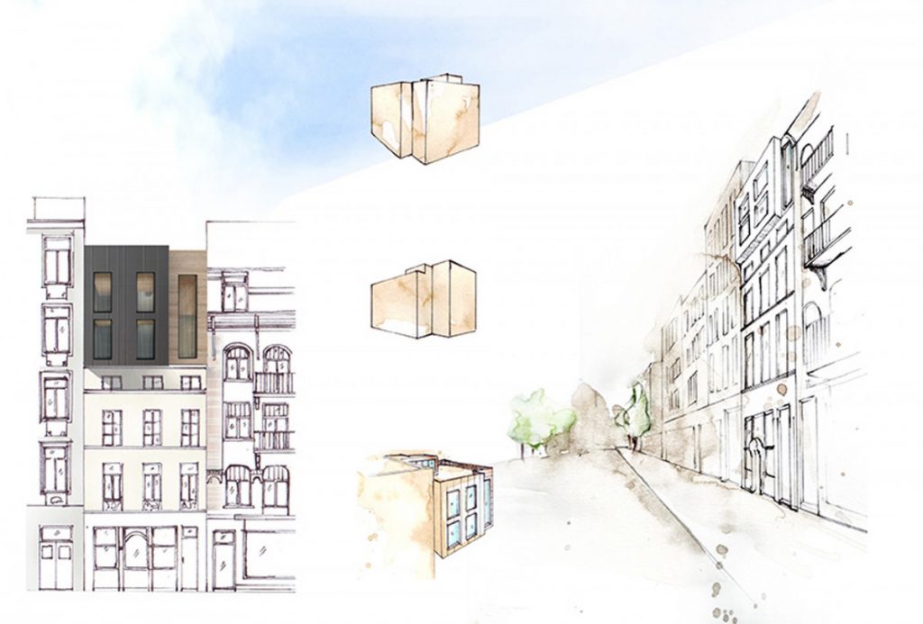 Big bang – extension verticale 3 niveaux – bruxelles T2 3